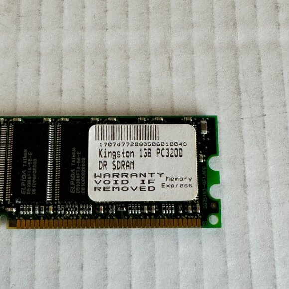 Kingston KVR400X64C3A/1G 2.6V 1GB PC3200 DR SDRAM Memory Stick - Picture 7 of 10